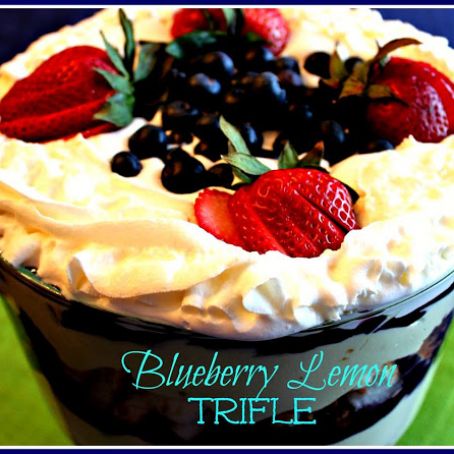 Blueberry Lemon Trifle!