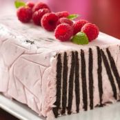 Frozen Chocolate Wafer Raspberry Torte