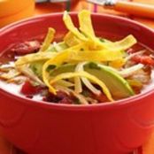 Tortilla Soup with Chicken and Rice