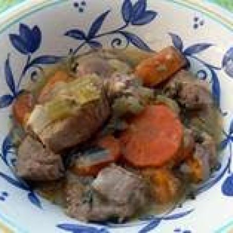 Low Fat Crockpot Pork and Sweet Potato Stew