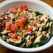 Hoppin' John Bowl with Red Hot Tahini
