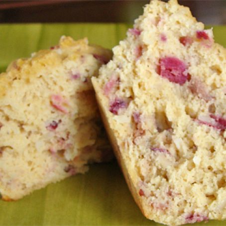 Lemon Cranberry Coconut Muffins