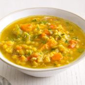 Slow Cooker Sweet Potato and Lentil Soup