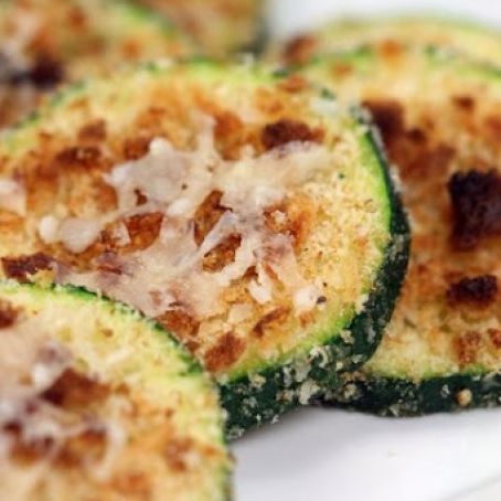 Parmesan Crusted Zucchini Rounds