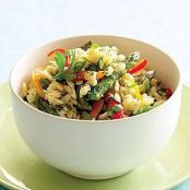 Orzo with Peppers and Asparagus