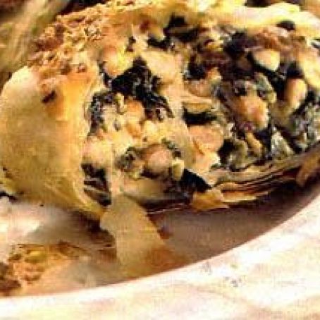 Groenten-kalkoenvulling in Fillo deeg