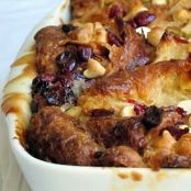 White Chocolate & Dried Cranberry Croissant “Bread” Pudding Recipe