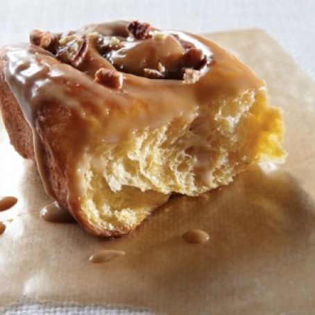 Sweet Potato and Pecan Cinnamon Buns with Maple Glaze