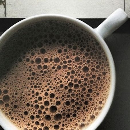 Superfood Hot Chocolate With Coconut Oil, Maca + Turmeric