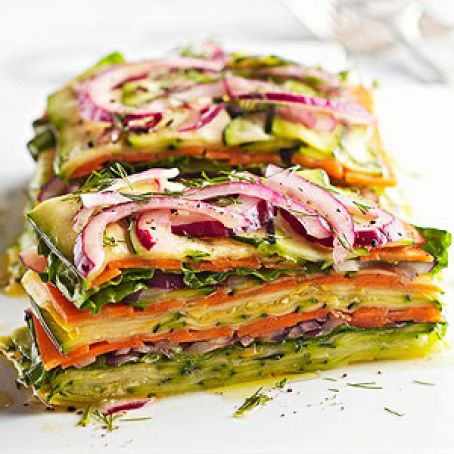 Stacked Summer Vegetable Salad