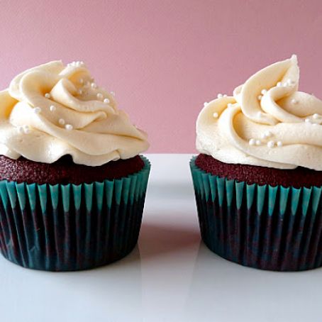 Red Velvet Cupcakes with Cream Cheese Frosting