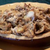Mushroom-Stuffed Eggplant