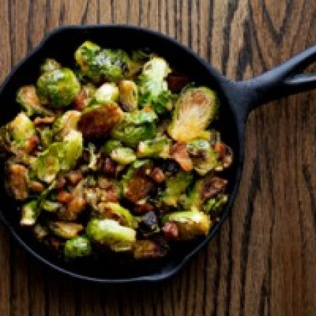 Benton’s Bacon Roasted Brussels Sprouts with Chow Chow Vinaigrette