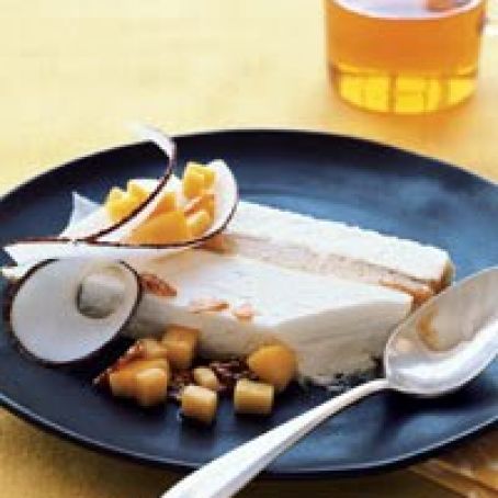 Cold and Creamy Mango-Coconut Terrine*