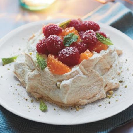 Pistachio Clouds with Fresh Fruit