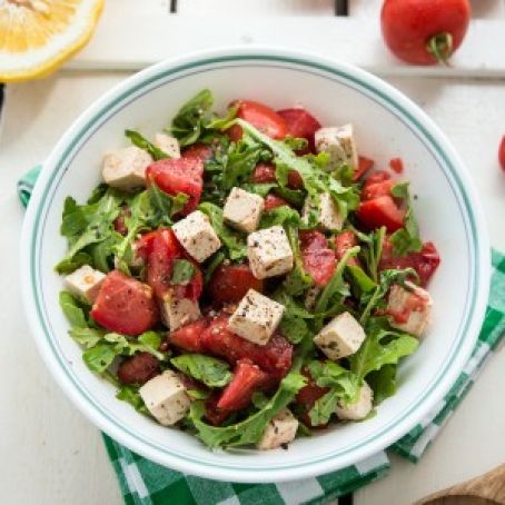 Herbed Tofu Tomato Salad