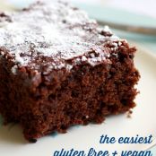 Gluten Free and Vegan Chocolate Cake