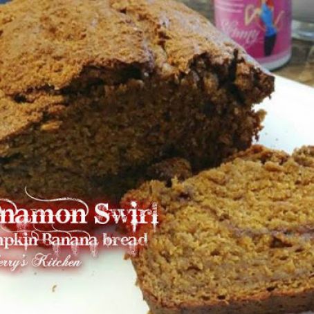 Cinnamon Swirl Pumpkin Banana Bread