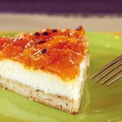 Apricot Goat Cheese Tart with Almond Cookie Crust