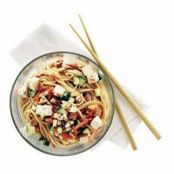 Cool Asian Noodles With Tofu, Cashews, and Sesame Vinaigrette Recipe | Real Simple Recipes