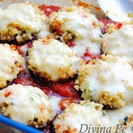 RICE - Quinoa-Stuffed Shiitake Mushrooms