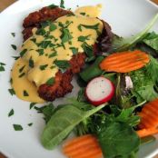 Pretzel-Crusted Chicken Breasts With Cheddar Mustard