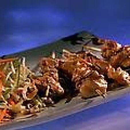 Green Papaya Salad and Lemongrass Chicken