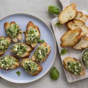 Zucchini and Feta Crostini