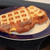 Waffle Iron Grilled Cheese