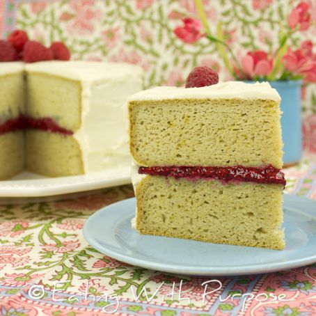 *Raspberry Chia Seed Jam for Gluten-free Yellow Cake