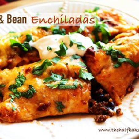 Beef & Bean Enchiladas