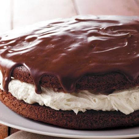 Giant Ganache-Topped Whoopie Pie