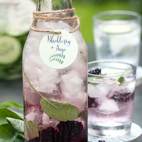 Blackberry & Sage Infused Water
