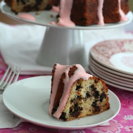 Cake - Cherry Dark Chocolate Sour Cream Bundt Cake