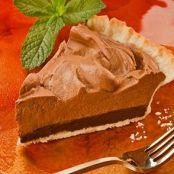 Decadent Truffle Bottom Chocolate Cream Pie