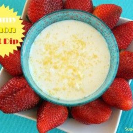 Creamy Lemon Dip for Fruit