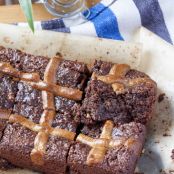 Chocolate, Choc Chip Easter Bun Brownie - Paleo, Vegan
