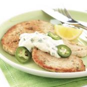 Turkey Cutlets with Cool Pepper Sauce Recipe
