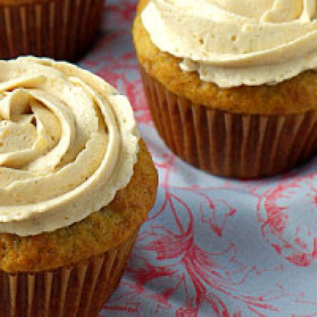Banana Cupcakes with Brown Sugar Frosting