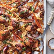 Sumac Chicken with Cauliflower and Carrots