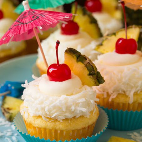 Piña Colada Cupcakes