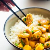 Paleo MANGO CHICKEN WITH COCONUT CAULIFLOWER RICE
