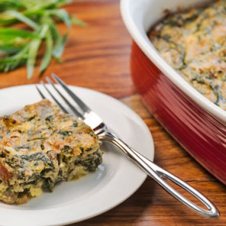 Baked Spinach with Corn