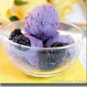 Blackberry Ice Cream Cones