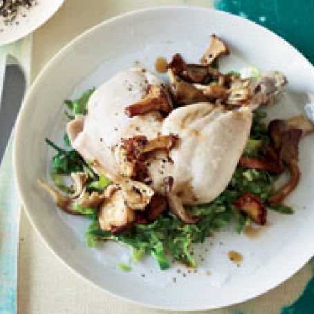 Pot-Roasted Chicken with Mushrooms