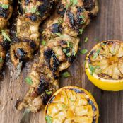 Moroccan Ginger-Lemon Chicken Skewers