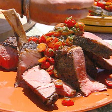 Jan's Cowboy Steak with Tomato Relish