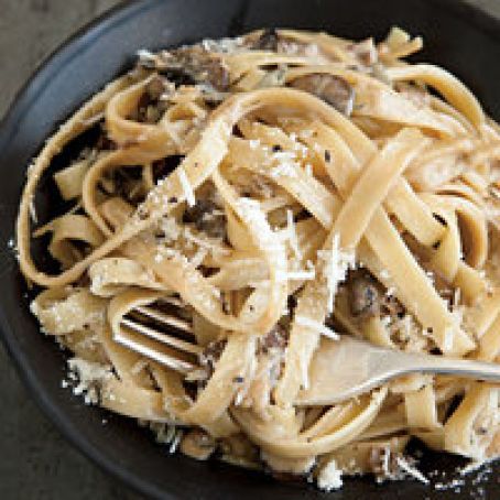 Double Mushroom and Marsala Cream Fettuccine