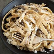 Double Mushroom and Marsala Cream Fettuccine