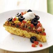 Mexican Cornbread Pizza
